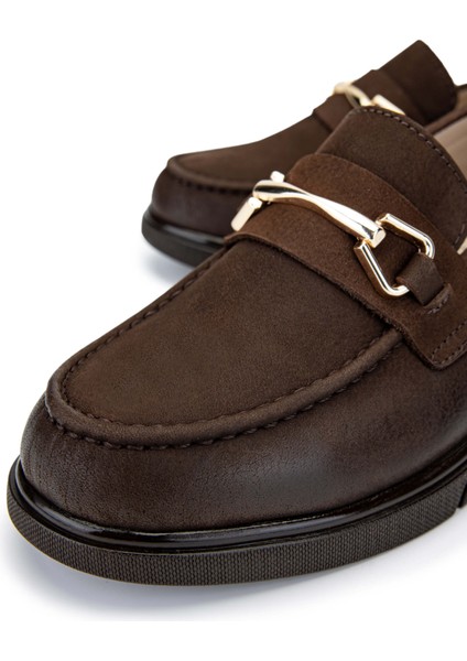 Kadın Deri Kahverengi Nubuk Loafer Ayakkabı 322 24073001 Bn Ayk SK24-25 Kahve Nbk fırsatları