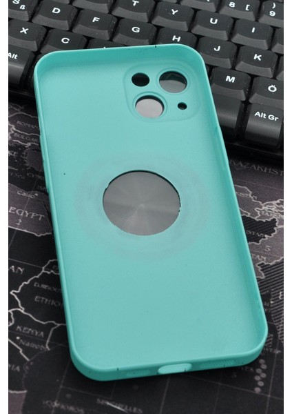 iPhone 13 Uyumlu Mint Yeşil Benekli Desenli Ince Sert Kapak Kılıf Kamera Lens Korumalı indirimleri