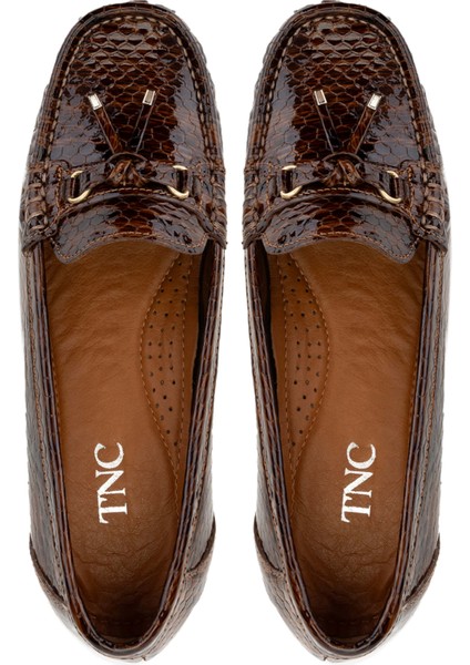 Kadın Deri Taba Loafer Ayakkabı 1065 128-06 Bn Ayk SK24-25 Taba Dr/ptk Bsk indirimleri