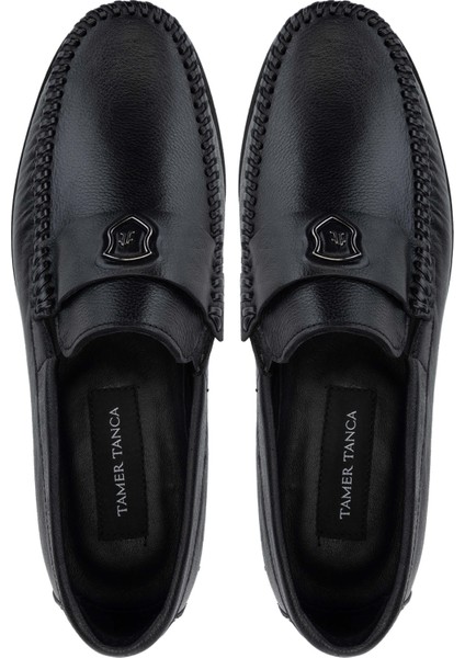 Erkek Hakiki Deri Siyah Deri Loafer Ayakkabı 1008 3390 Erk Ayk SK24-25 Sıyah Dr indirimleri