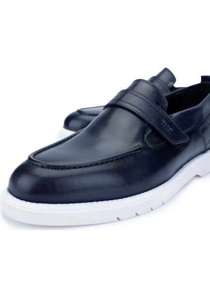 Erkek Deri Lacivert Casual Ayakkabı 537 3461 Erk Ayk SK24-25 Lacı Dr modelleri