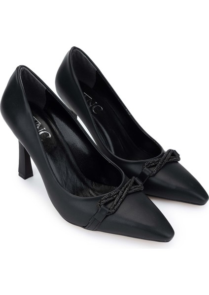 Kadın Deri Siyah Topuklu Ayakkabı 1063 134462 Bn Ayk SK24-25 Sıyah Cılt fiyatları