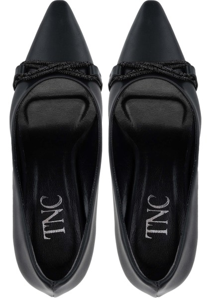 Kadın Deri Siyah Topuklu Ayakkabı 1063 134462 Bn Ayk SK24-25 Sıyah Cılt indirimleri