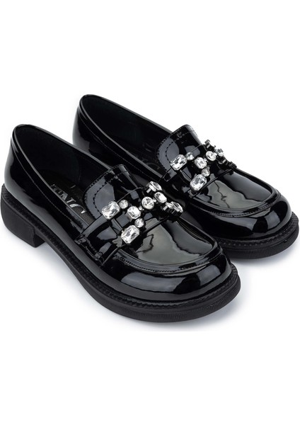 Kadın Deri Siyah Rugan Loafer Ayakkabı 1065 60-2071 Bn Ayk SK24-25 Sıyah Rgn fiyatları