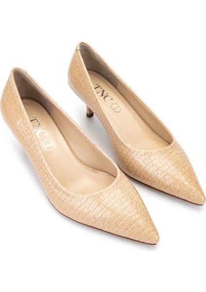 Kadın Deri Bej Stiletto Ayakkabı 886 01 Bn Ayk SK24-25 S.khv Fsly Bsk fiyatları