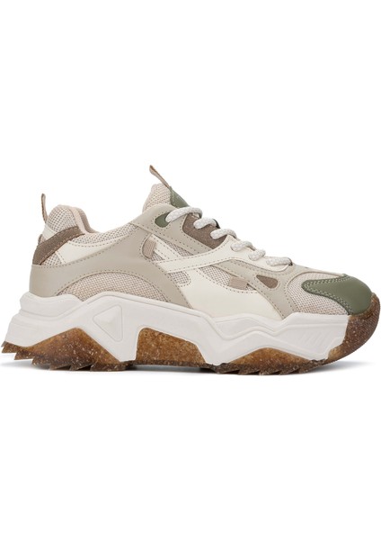 Kadın Vegan Beyaz/haki Sneakers & Spor Ayakkabı 936 65137 Bn Ayk SK24-25 Beyaz/hakı