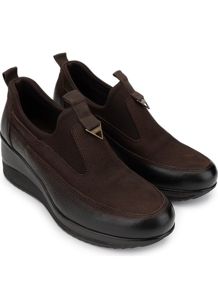 Kadın Deri Kahverengi Nubuk Casual Ayakkabı 322 2111522 Bn Ayk SK24-25 Kahve Nbk fiyatları