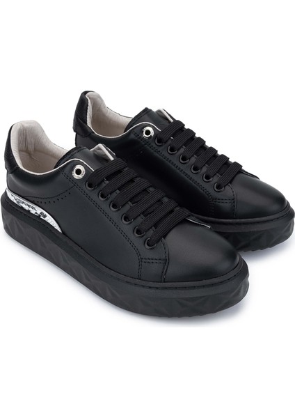 Kadın Deri Siyah Sneakers & Spor Ayakkabı 1063 2025 Bn Ayk SK24-25 Sıyah fiyatları