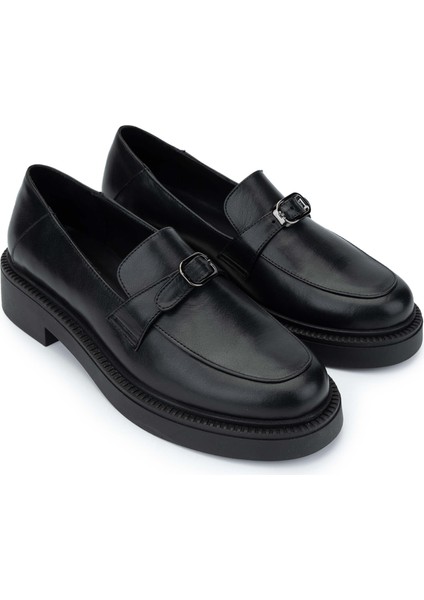 Kadın Deri Siyah Deri Loafer Ayakkabı 1060 24544 Bn Ayk SK24-25 Sıyah Dr fiyatları