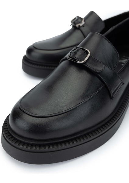 Kadın Deri Siyah Deri Loafer Ayakkabı 1060 24544 Bn Ayk SK24-25 Sıyah Dr modelleri