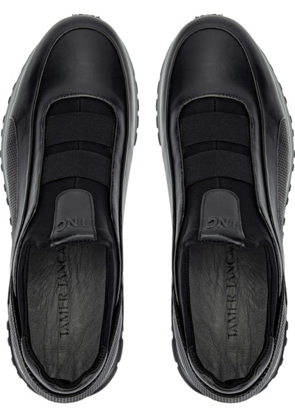 Erkek Deri Siyah Casual Ayakkabı 383 6094 Erk Ayk Y24 Sıyah Slvr indirimleri