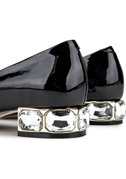 Kadın Deri Siyah Rugan Topuklu Ayakkabı 1036 H5659 Bn Ayk SK24-25 Sıyah Rgn indirimleri