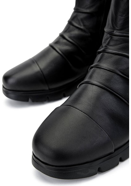 Kadın Deri Siyah Deri Casual Bot 1071 D5752 Bn Bot SK24-25 Sıyah Dr modelleri