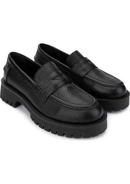 Kadın Deri Siyah Floter Loafer Ayakkabı 1054 04 Bn Ayk SK24-25 Sıyah Fltr fiyatları