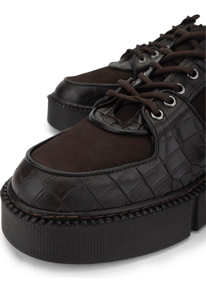 Erkek Deri Kahverengi Sneakers & Spor Ayakkabı 352 21416 Erk Ayk SK24-25 Kahve modelleri