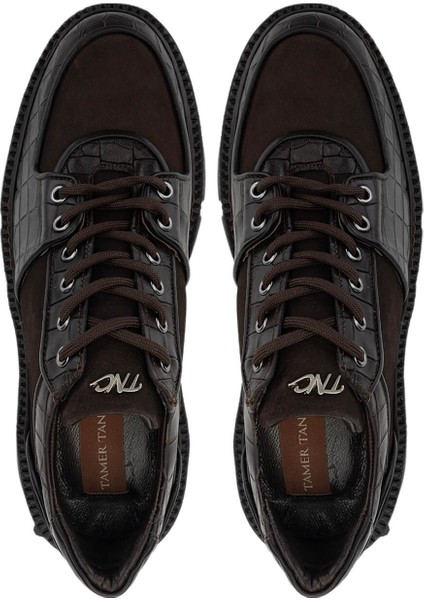 Erkek Deri Kahverengi Sneakers & Spor Ayakkabı 352 21416 Erk Ayk SK24-25 Kahve indirimleri