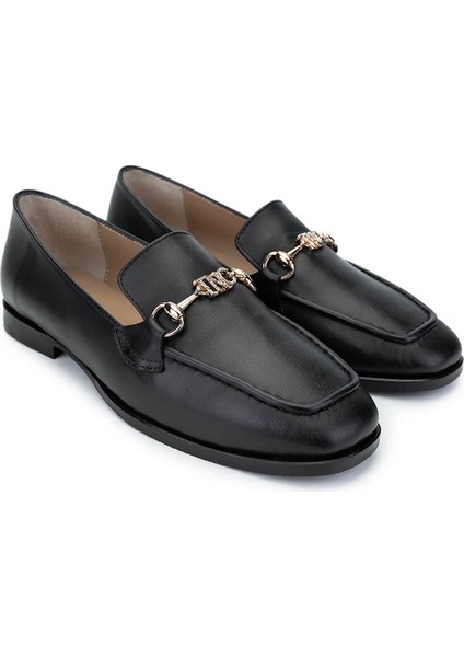 Kadın Deri Siyah Deri Loafer Ayakkabı 945 131-11114 Bn Ayk SK24-25 Sıyah Dr fiyatları