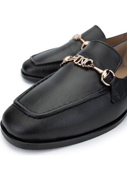 Kadın Deri Siyah Deri Loafer Ayakkabı 945 131-11114 Bn Ayk SK24-25 Sıyah Dr modelleri