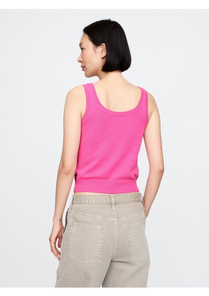 Kadın Pembe Cashsoft Crop Bluz indirimleri