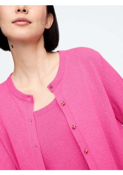 Kadın Pembe Cashsoft Hırka modelleri