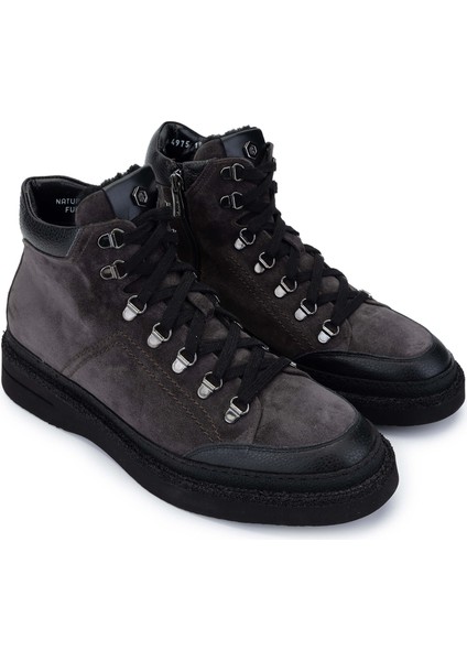 Erkek Hakiki Deri Gri Casual Bot 1024 14975 Erk Bot SK24-25 Grıgıo fiyatları