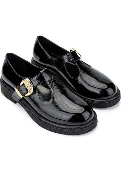 Kadın Deri Siyah Rugan Casual Ayakkabı 1061 2259 Bn Ayk SK24-25 Sıyah Krsk Rgn fiyatları