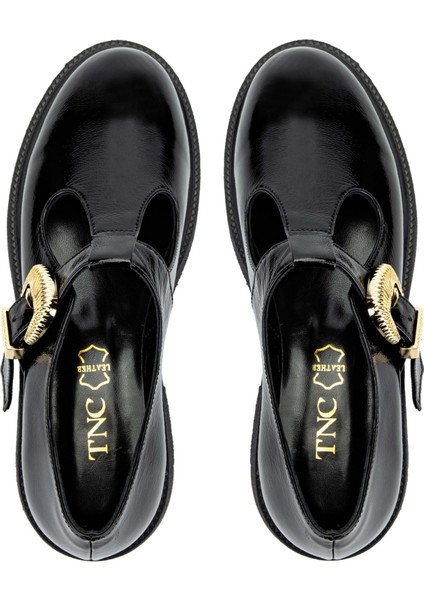 Kadın Deri Siyah Rugan Casual Ayakkabı 1061 2259 Bn Ayk SK24-25 Sıyah Krsk Rgn indirimleri
