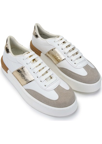 Kadın Deri Beyaz Sneakers & Spor Ayakkabı 817 088 Bn Ayk SK24-25 Byz Cılt/byz Suet fiyatları