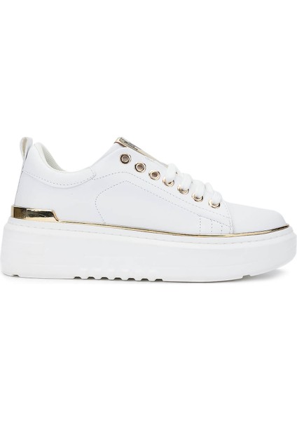Kadın Vegan Beyaz Sneakers & Spor Ayakkabı 817 08-2 Bn Ayk SK24-25 Beyaz Cılt