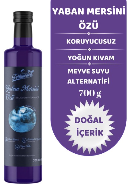 Doğal Katkısız ve Organik Yaban Mersini Özü