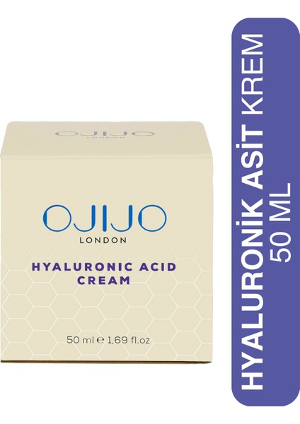 Yoğun Nemlendirici ve Yaşlanma Karşıtı Etkili Onarıcı Hyaluronik Asit Krem 50 ml