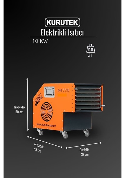 10KW Elektrikli Isımak Isıtıcı