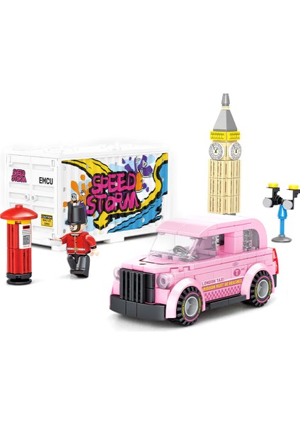 Sembo Block Famous Cars Londra Big Ben 298 Parça Yapı Blokları LEGO ile Uyumlu (714513)