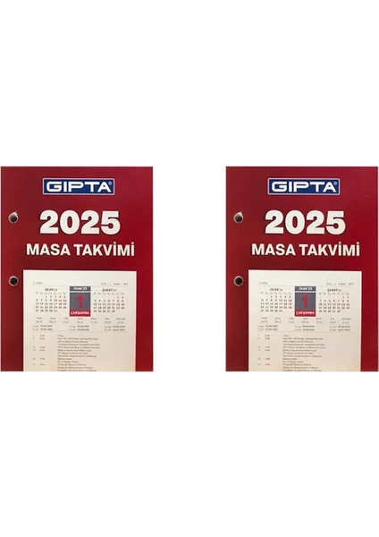 2025 365-GTB 10X13 Masa Takvimi Blok Ajnd 2 Adet