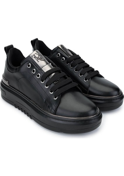 Kadın Vegan Siyah Sneakers & Spor Ayakkabı 817 08-2 Bn Ayk SK24-25 Sıyah Cılt fiyatları