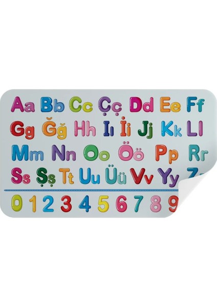 Harfler ve Sayılar Eğitim Stickerı