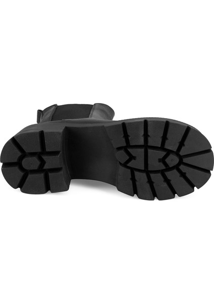 Belly Siyah Kadın Deri Bot modelleri