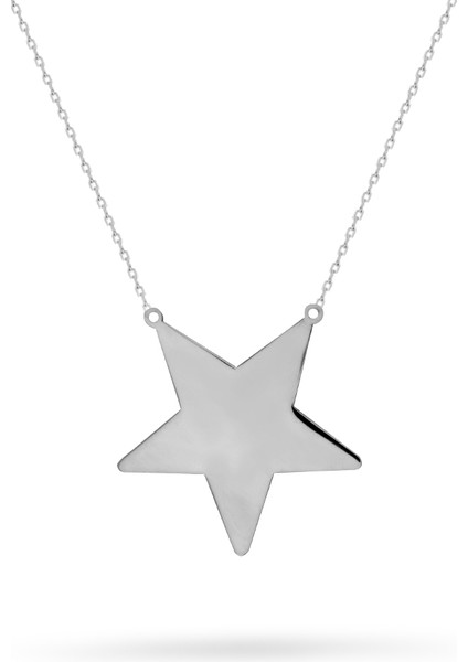 925 Ayar Gümüş Yıldız Kolye