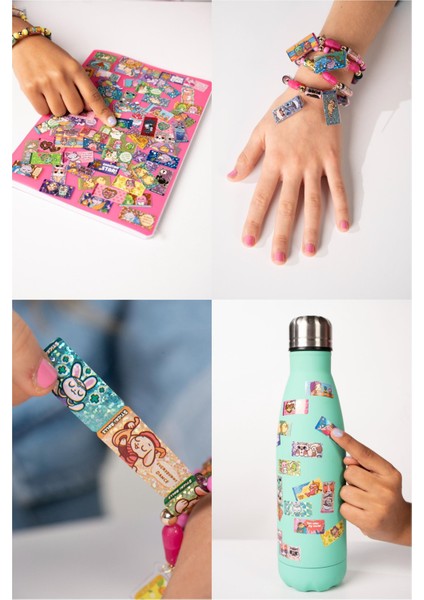 Sticki Rolls Stickerlı Bileklik Çıkartmalı Etiket
