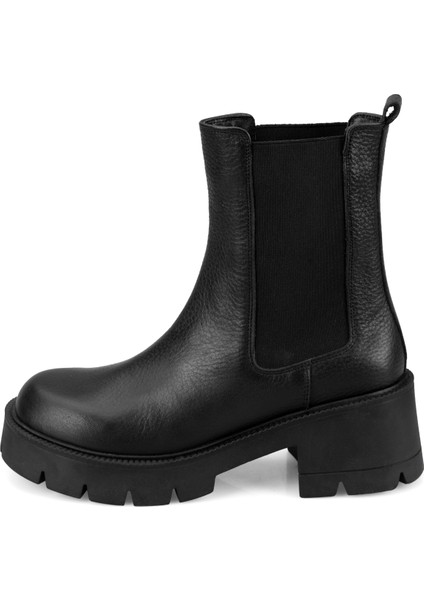 Belly Siyah Kadın Deri Bot fırsatları
