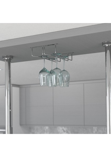Kadeh Askısı 2 Bölmeli S-4016