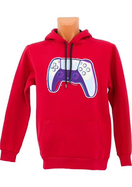 Gamepad Baskılı Sweatshirt