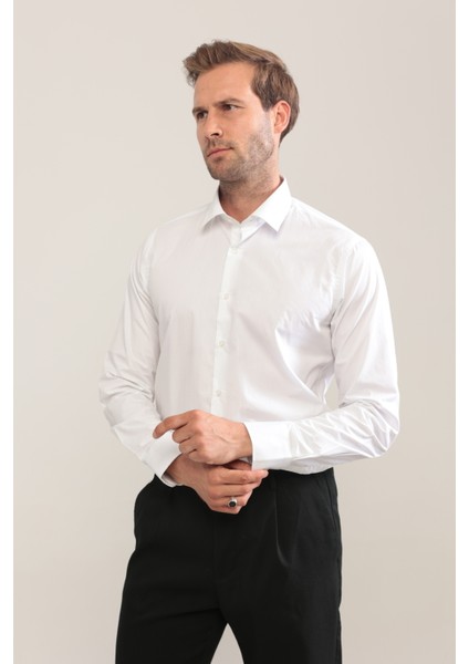 Regular Fit Poplin Erkek Gömleği