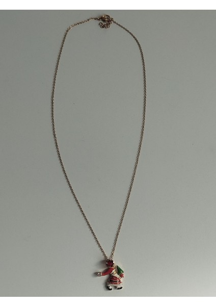 Yeni Yıl Tasarımlı, Noel Baba Figürlü Yılbaşı Kadın Kolye modelleri