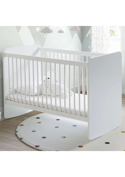 Baby When BW1020 Sallanır Sabitlenir Kademeli Beşik 60X120 Beyaz