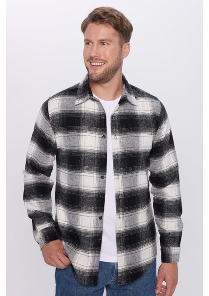Erkek Slim Fit Dar Kesim Oduncu Kareli Kışlık Gömlek fiyatları