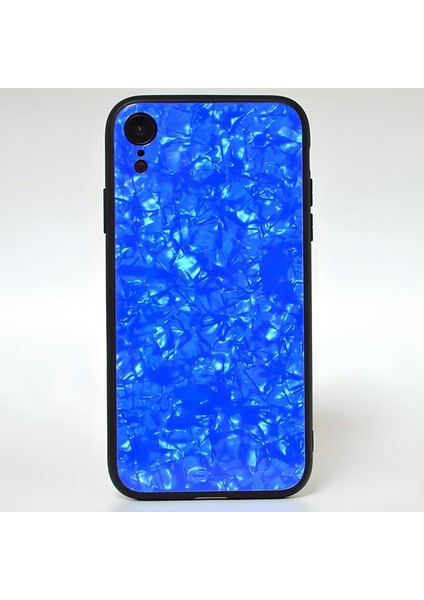 iPhone Xr Kılıf Mermer Desenli Marbel Cam Silikon Kılıf