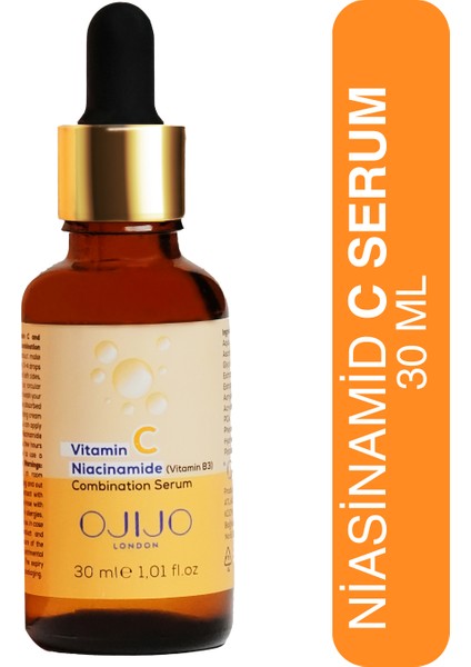 Niasinamid Aydınlatıcı C Vitamini Serum 30 ml