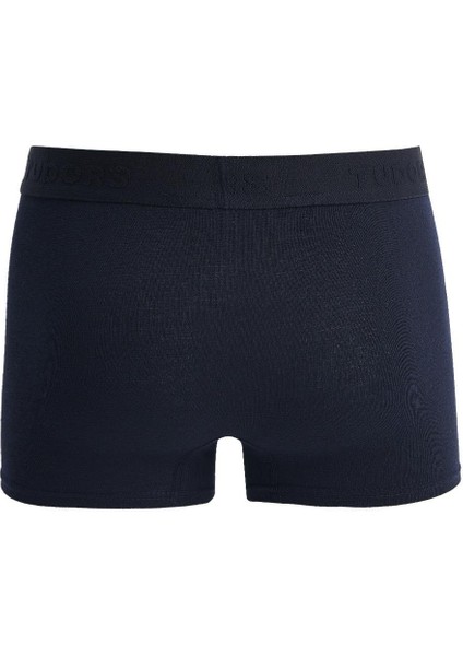 Erkek 5'li Pamuklu Likralı Esnek Kumaş Lacivert Boxer modelleri