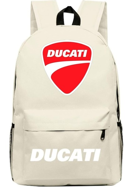 Erkek Ducati Ayarlanabilir Omuz Askılı Günlük Baskılı Sırt Çantası (Yurt Dışından)